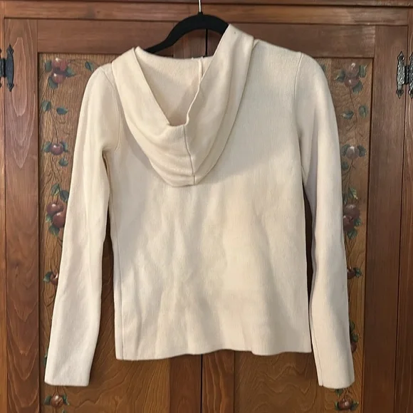 Vince Wool Blend Hooded Quarter Zip